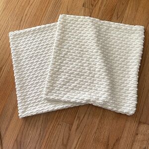 Throw Pillow Covers Textured Cream cases shams 18x18 decorative